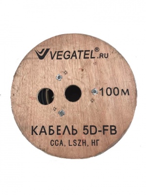 Кабель коаксиальный 5D-FB Vegatel CCA, ГОСТ, 50 Ом Кабель коаксиальный 5D-FB Vegatel CCA, ГОСТ, 50 Ом