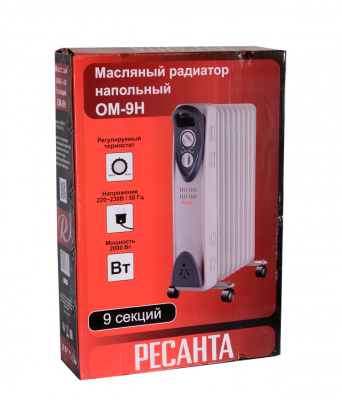 Масляный радиатор РЕСАНТА ОМ-9Н