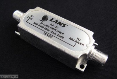 Усилитель ПЧ Lans SA-20, спутниковый Усилитель ПЧ Lans SA-20, спутниковый